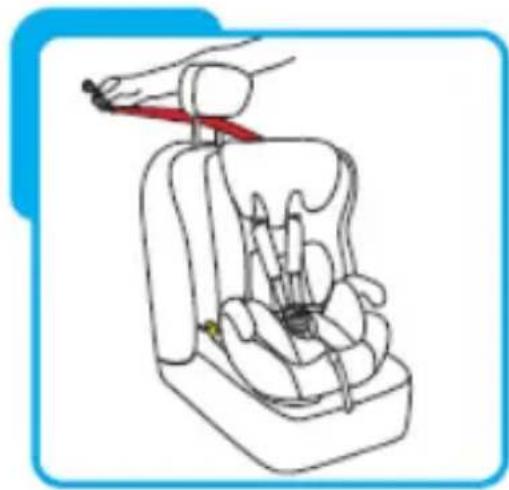BabyGO LB-523 - Installation des oberen Gurts - 1