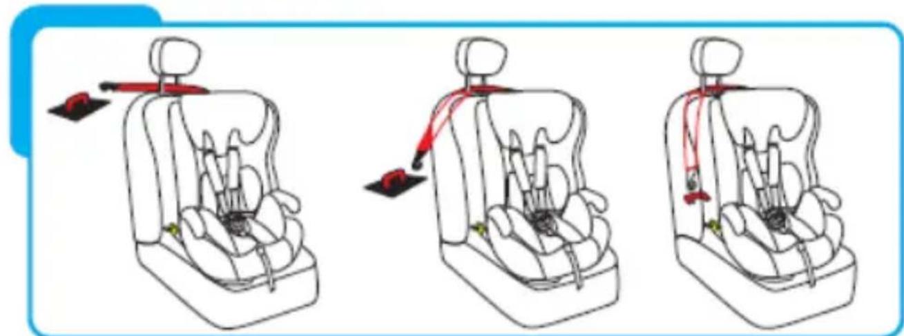 BabyGO LB-523 - Installation des oberen Gurts - 2