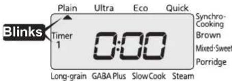 Tiger JKT-S10S - Press the [Timer] key to select either "Timer 1" or "Timer 2". - 1