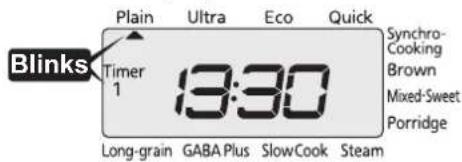 Tiger JKT-S10S - Use the [Hour] and [Min] keys to set the desired completion time. - 2