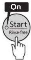 Tiger JKT-S10S - Press the [Start/Rinse-free] key once. - 1