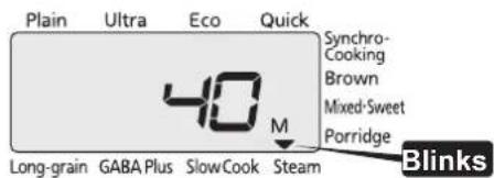 Tiger JKT-S10S - Press the [+] or [] key to select the "Steam" menu. - 2