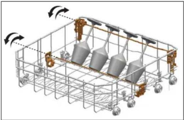 Elektra Bregenz GSA 53350 W - Lower Basket Glass Holder (je nach Modell) - 1