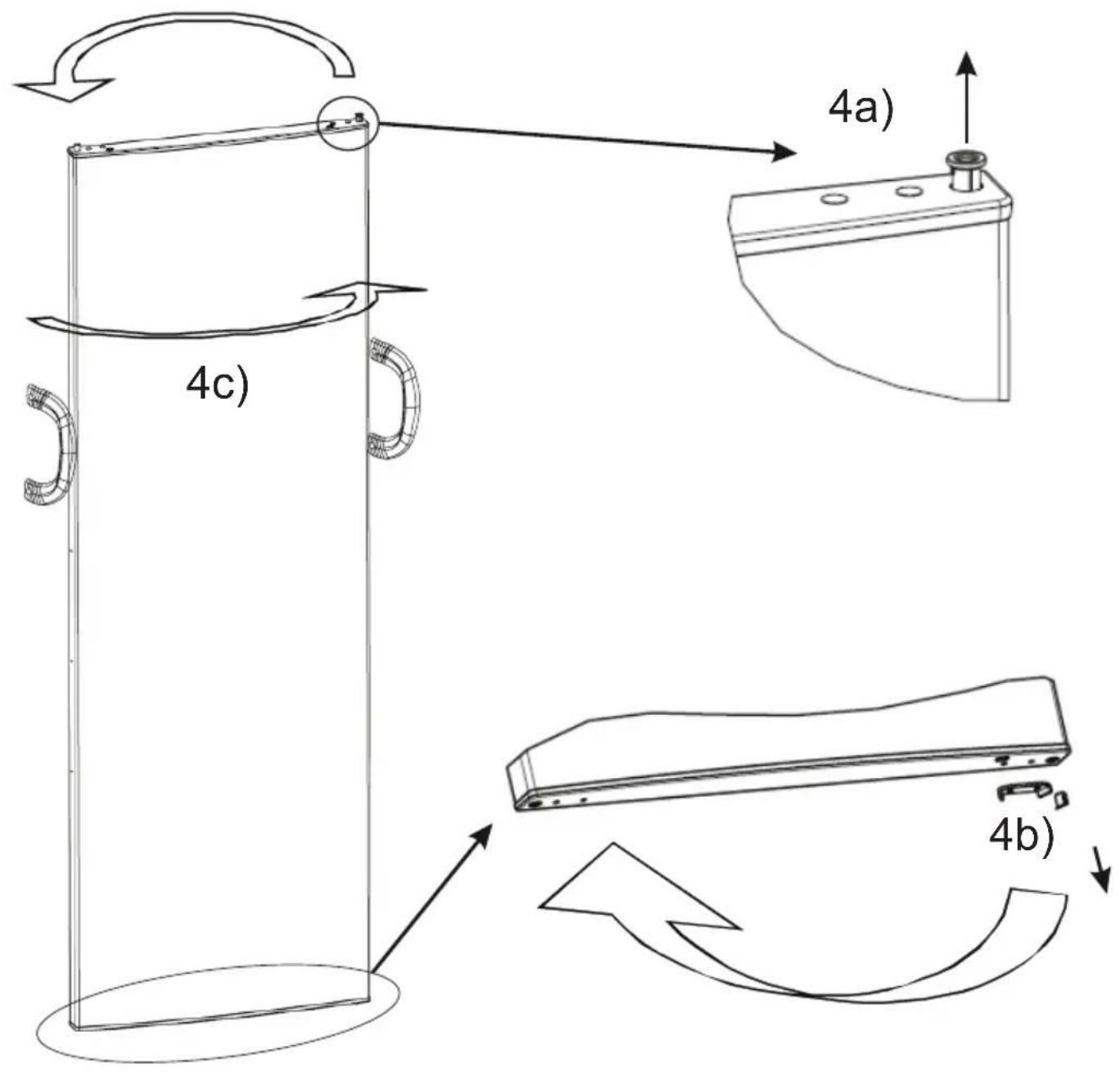 4a) 4c) 4b)