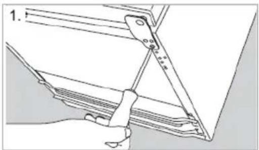 Nabo KT 2400 - Wechsel des Türanschlages - 1