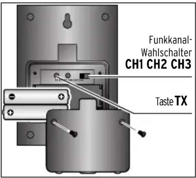 Tchibo 287717 - Funkkanal am Außensensor einstellen - 1