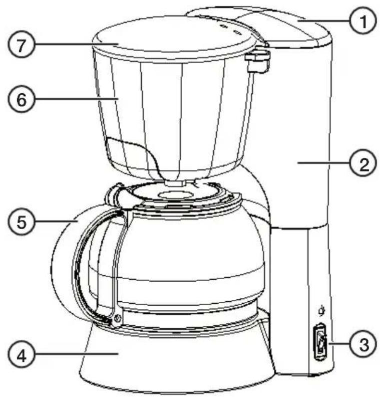 Clas Ohlson CM2022L - Kahvinkeitin, jossa automaattinen sammutus - 1