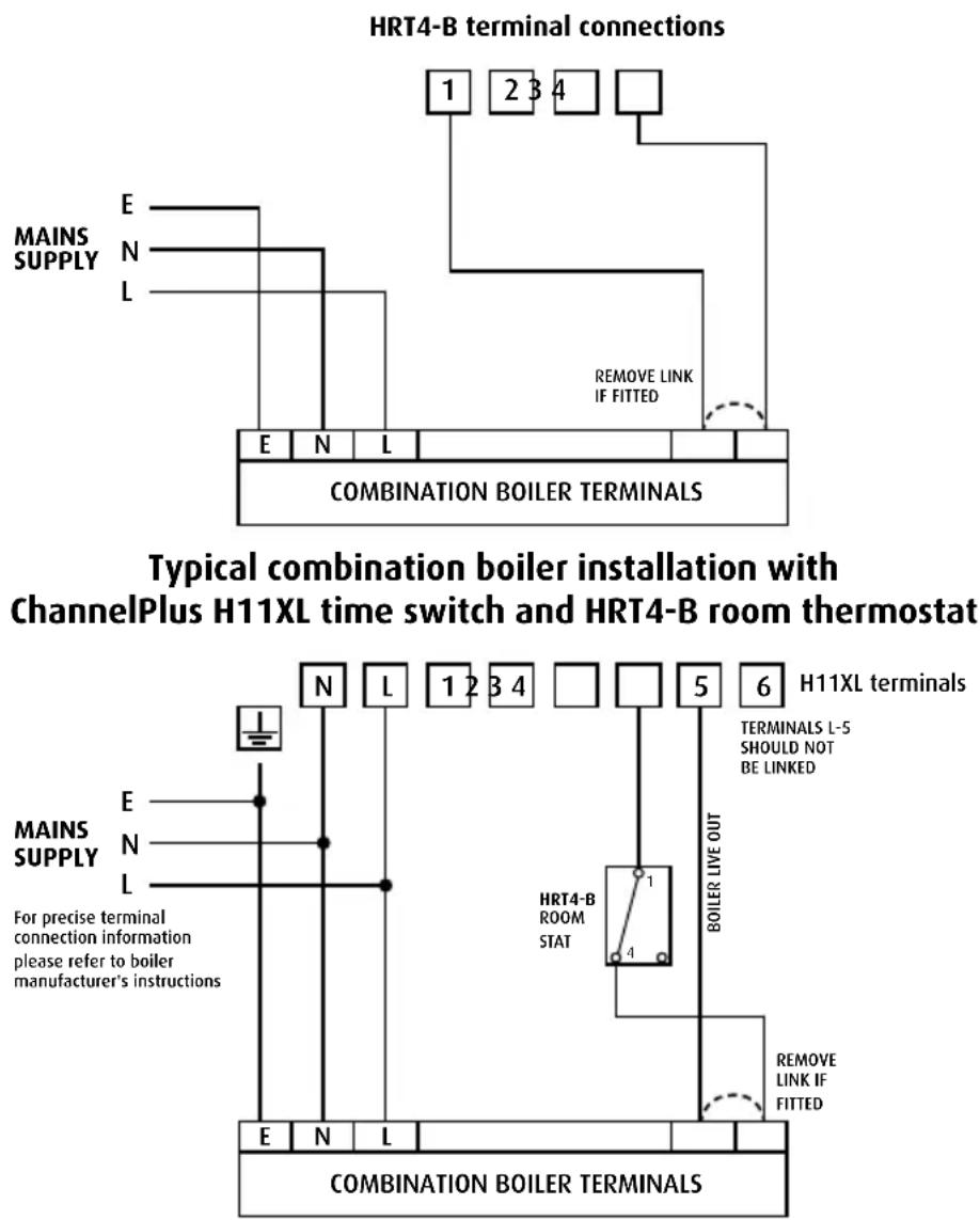 Horstmann HRT4-B - HRT4-B thermostat – internal wiring diagram - 2