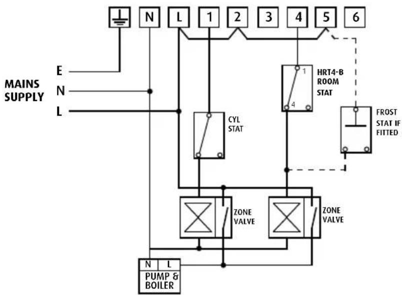 Horstmann HRT4-B - HRT4-B thermostat – internal wiring diagram - 4