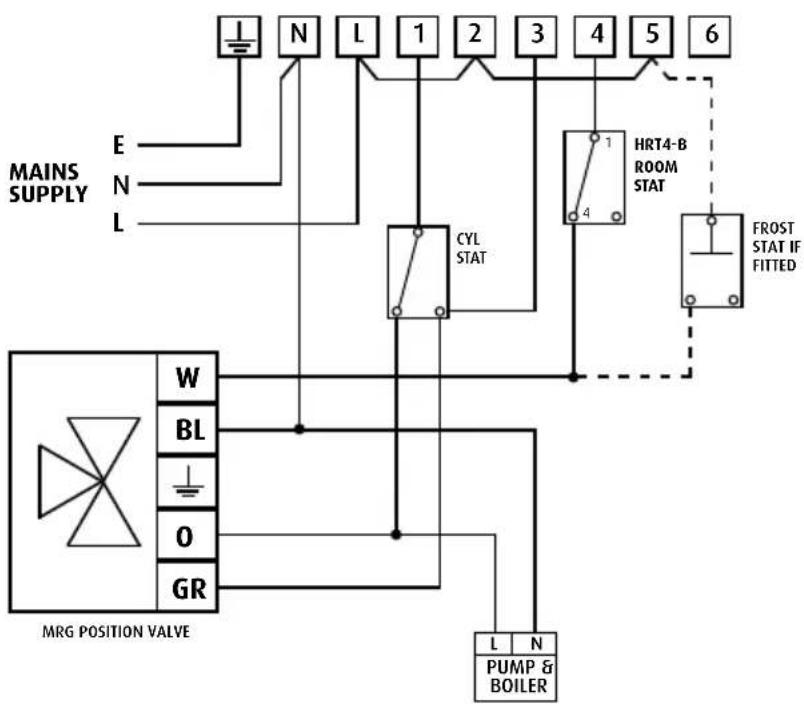 Horstmann HRT4-B - HRT4-B thermostat – internal wiring diagram - 3