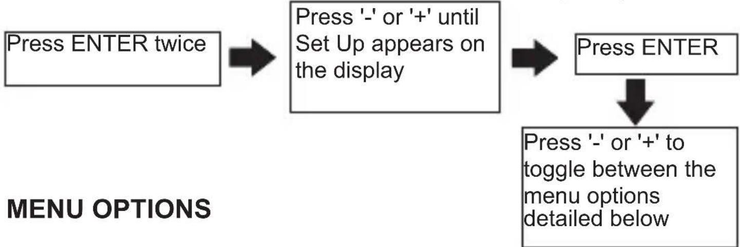 Horstmann C-Stat 17-M - SETUP MENU - 1