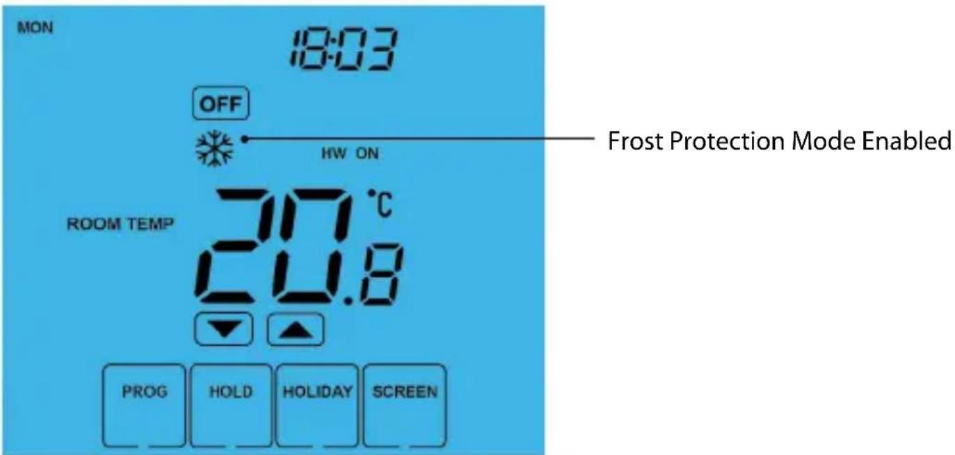 Heatmiser Touch-HWN - Frost Mode - 1