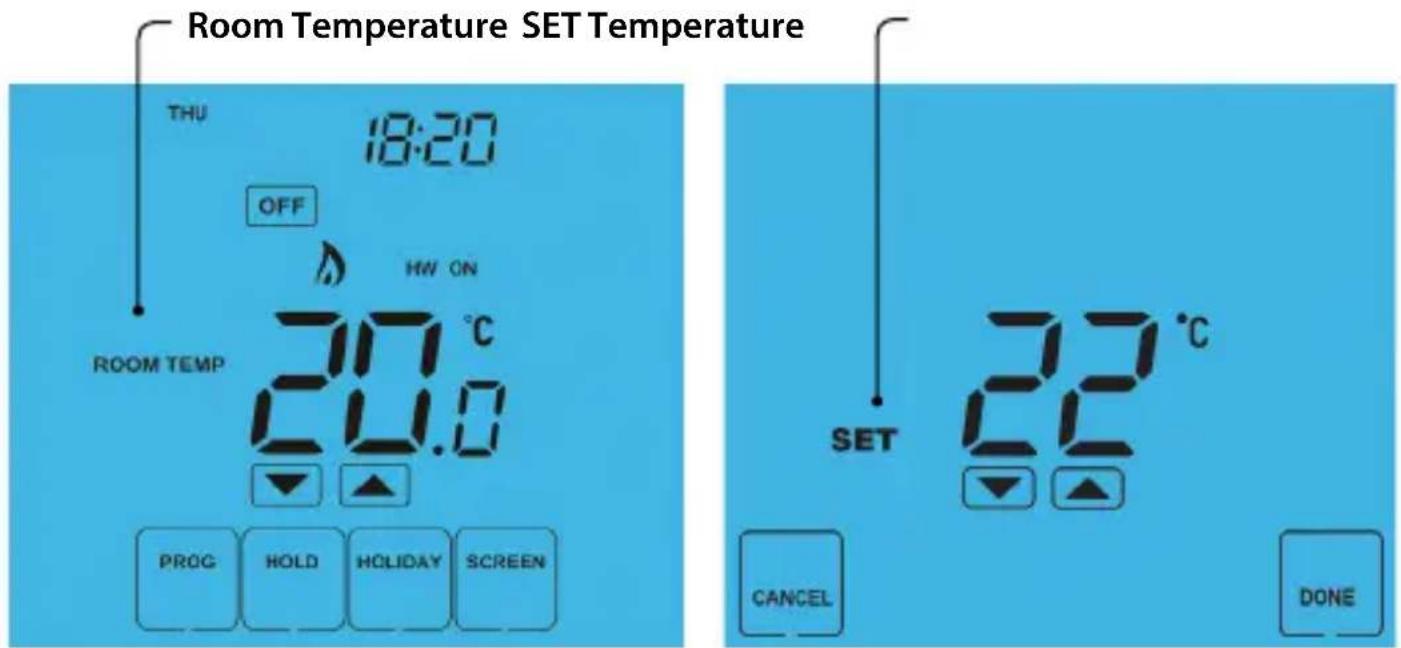 Heatmiser Touch-HWN - Temperature Display - 1