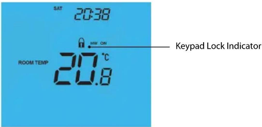 Heatmiser Touch-HWN - Locking the Keypad - 2