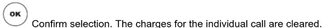 AVAYA Deskphone 9650C - Deleting call charges - 2