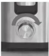 Rommelsbacher ES 800 - Attention hazard of injury: Do not grasp in the filling hole and the grater! The grater is very sharp, handle the grater with care to avoid injuries! - 1