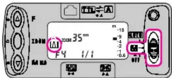 F ZOOM 35 mm M F4 i/i m -18 -9 -4 -2 -1 0.6 OFF