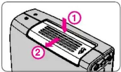 NIKON SB-27 - Einlegen der Batterien - 1