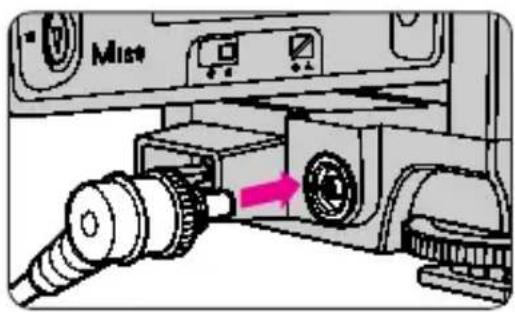 NIKON SB-27 - Anschluß des Geräts über Synchronkabel - 1