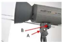 Walimex Pro VC-1000 - Reflektionsschirm (optional) montieren - 1