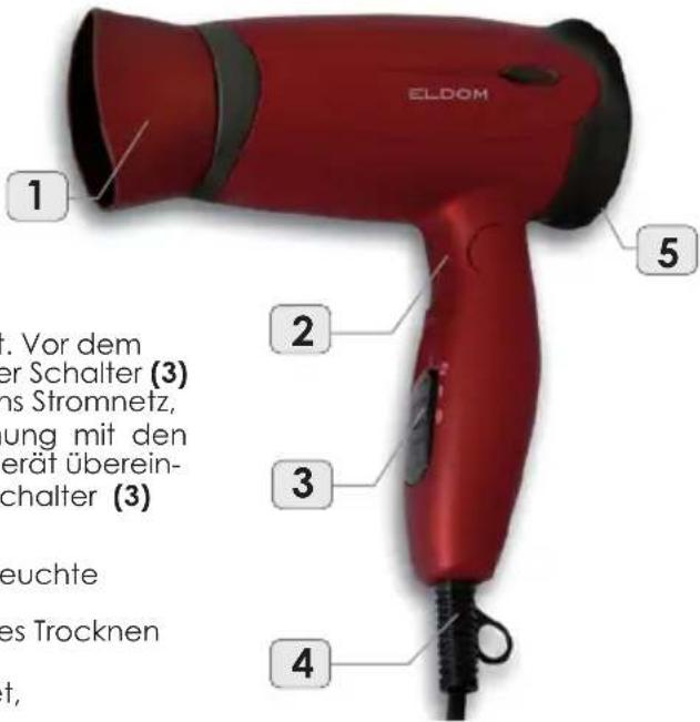 Eldom HT80R - GERÄTEGEBRAUCH - 2