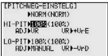 FUTABA T10CG-2.4GHz - PITCH-WEG (PITCHWEG EINSTELLUNG) - 1