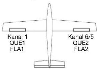 FUTABA T10CG-2.4GHz - FLAPERON (FLAPERON-MISCHER, NUR 1AIL+1FLP) - 2