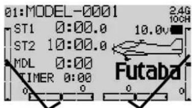 FUTABA T10CG-2.4GHz - DIGITALE TRIMMUNG - 1