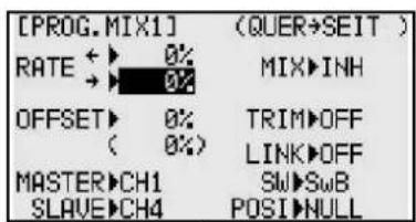 FUTABA T10CG-2.4GHz - AKTIVIERUNG DES MISCHERS (MIX) - 1