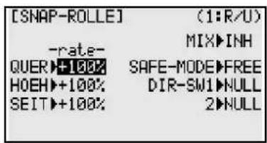 FUTABA T10CG-2.4GHz - SNAP-ROLLE (SNAP-ROLL FUNKTION) - 1