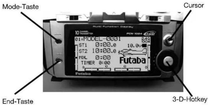 FUTABA T10CG-2.4GHz - SEGELFLUGPROGRAMME GLID(1A+1F) / GLID(2A+1F) UND GLID(2A+2F) - 1