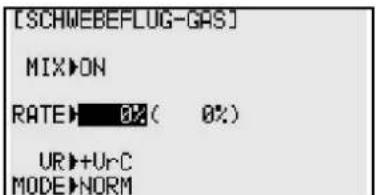 FUTABA T10CG-2.4GHz - SCHWE-GAS (SCHWEBEFLUG-GAS EINSTELLUNG) - 1