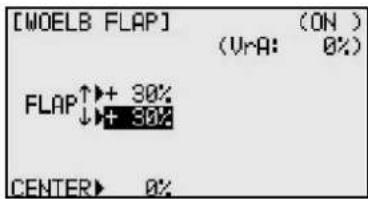 FUTABA T10CG-2.4GHz - WÖLB-FLAP (WÖLBKLAPPEN WEGEINSTELLUNG) - 2