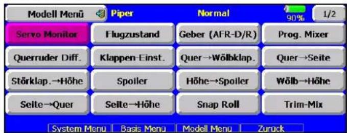 FUTABA T14-MZ - MODELLTYP-FUNKTIONSREIHENFOLGE - 4