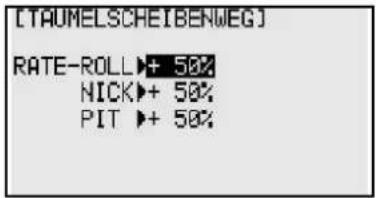 FUTABA T10CHG - TAUMELSCH (TAUMELSCHEIBENWEG EINSTELLUNG) - 1