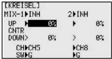 FUTABA T10CHG - KREISEL (KREISELEMPFINDLICHKEIT EINSTELLEN) - 1