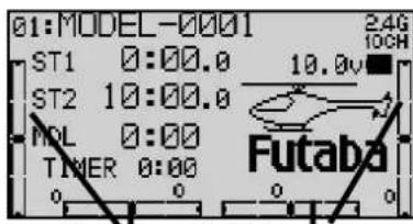 FUTABA T10CHG - DIGITALE TRIMMUNG - 1