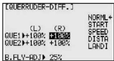 FUTABA T10CHG - QUER-DIFF (QUERRUDER DIFFERENZIERUNG) Nicht bei 1AIL+1FLP verfügbar! - 3