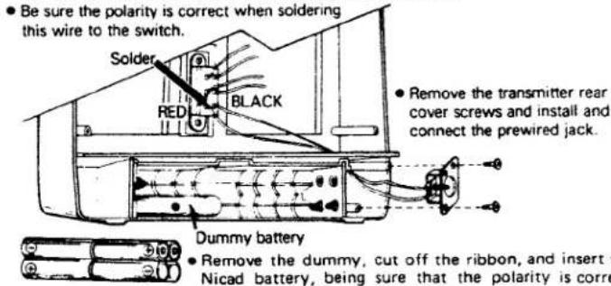 FUTABA FP2L - MODIFICATION TO NICKEL-CADMIUM BATTERY - 1