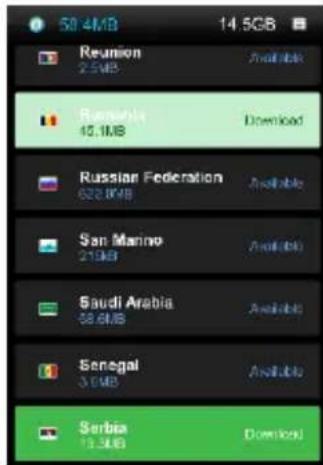 50 4MB 14.5GB Reunion 2.5MB Available Russia 12.1MB Download Russian Federation 622.8MB Available San Marino 21MB Available Saudi Arabia 68.6MB Available Senegal 3.6MB Available Serbia 13.3MB Download