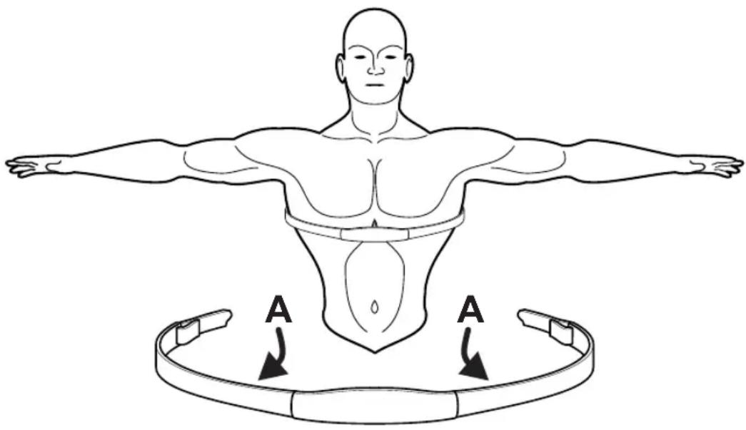 Life Fitness 97TE - DE OPTIONELE HARTSLAGBORSTBAND - 1