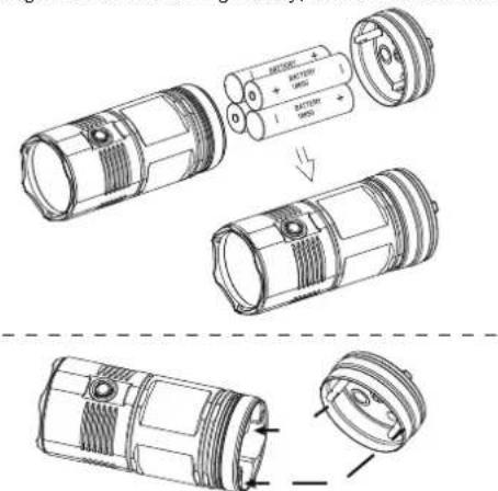 Nitecore TM06S - Battery Installation - 1