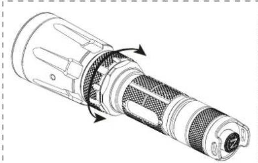Nitecore SRT7 Revenger - Adjusting Output - 1