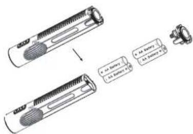 Nitecore EA45S - Battery installation - 1