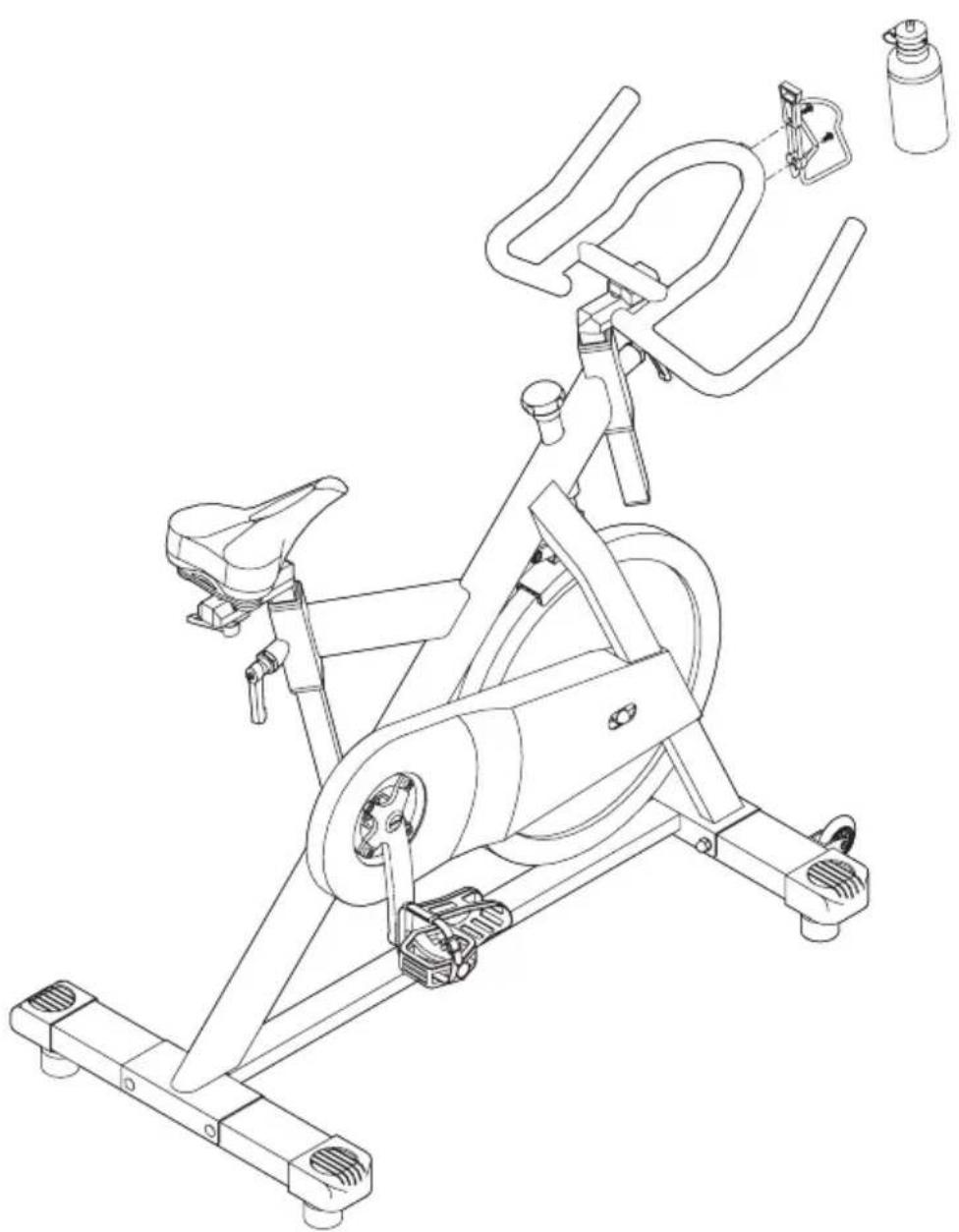 Vision Fitness ES 700 - WASSERFLASCHENHALTER - 1