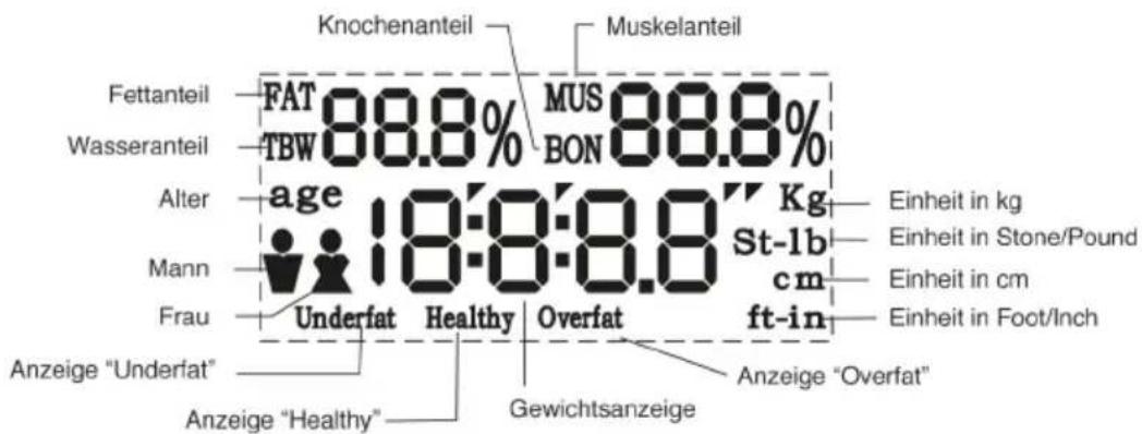IdeenWelt TGF-302A - LCD-Anzeige und Symbole - 1