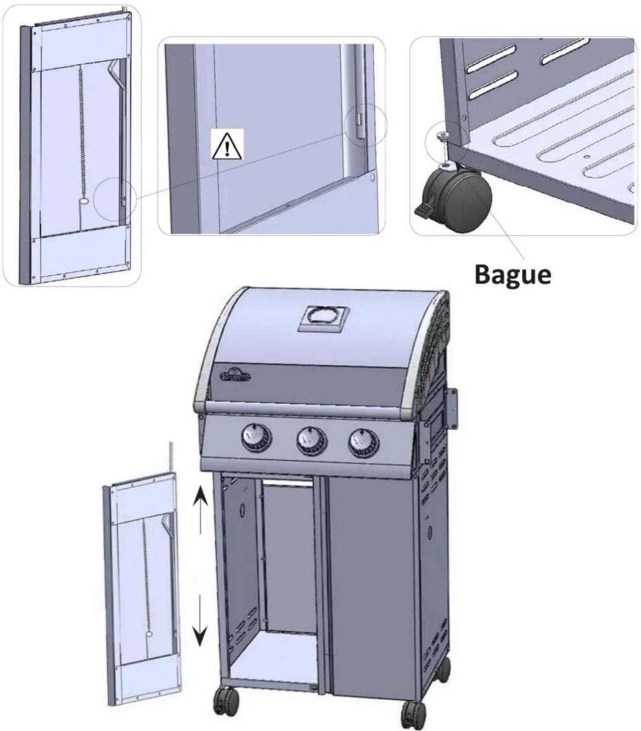 Napoleon SE 325 - Installation de la porte du cabinet - 1