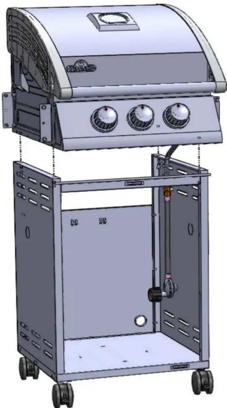 Napoleon SE 325 - Installation de la cuve de gril - 1