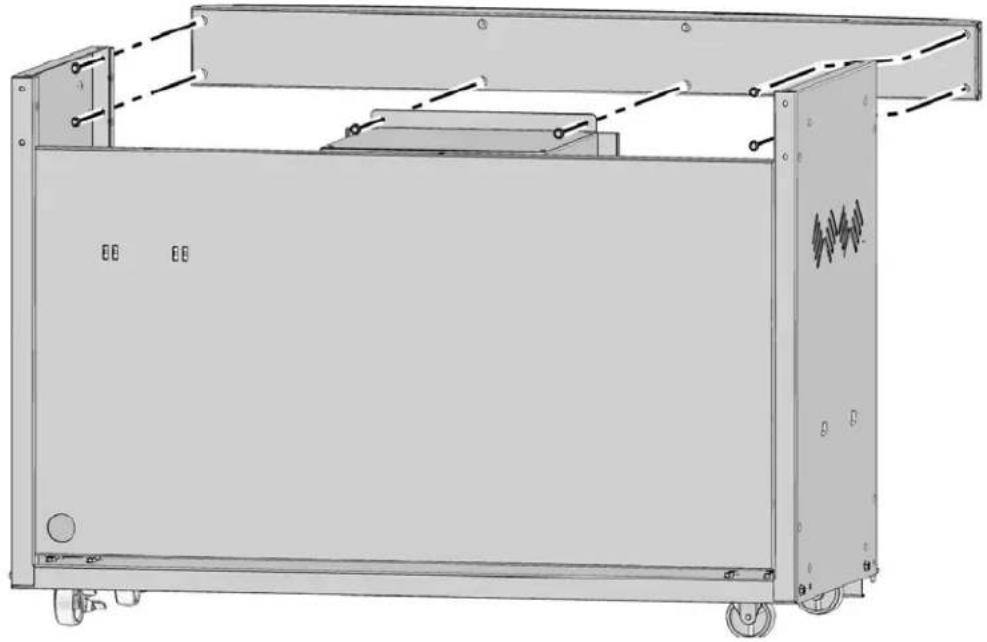 Napoleon MIRAGE 730 - Installation der Vorderschrank-Stabilisierungsleiste - 1