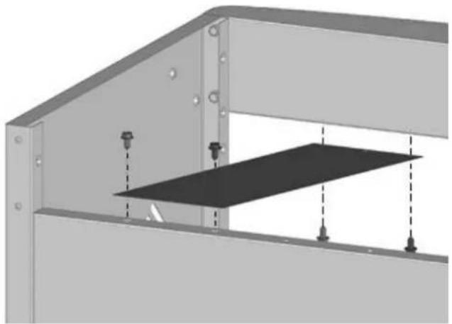 Napoleon MIRAGE 730 - Installation des Hitzeschilds für den Propangastank - 1